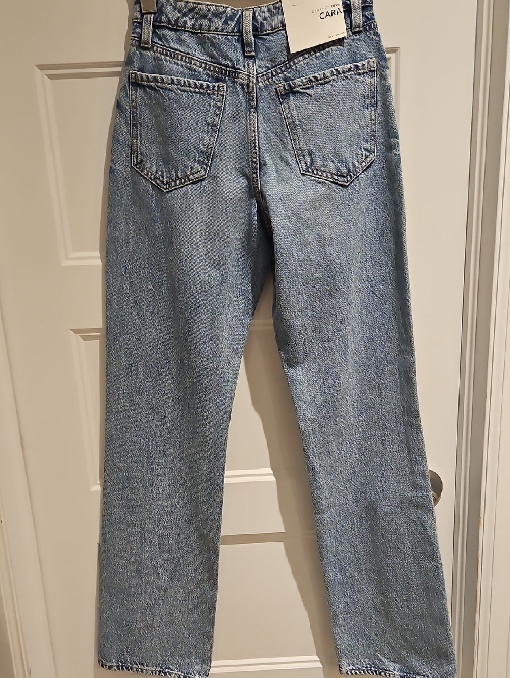 Dynamite Straight Leg Jeans in Light Wash Blue - Picture 8 of 8